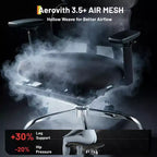 Silla Ergonómica de Oficina y Gaming de Malla con Respaldo Alto, Capacidad Resistente de 400lb con Brazos Abatibles, Reposacabezas Ajustable, Soporte Lumbar y para Piernas, Reclinable