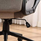 Silla giratoria de juego gris - Room Essentials™: Silla de escritorio tapizada para ordenador, ajustable, con reposabrazos fijos