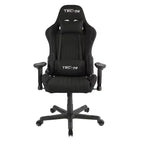 Silla Gamer de Vídeo de Tela Ergonómica de Respaldo Alto Estilo Racer Negra - Techni Sport: Oficina, Giratoria, Soporte Lumbar