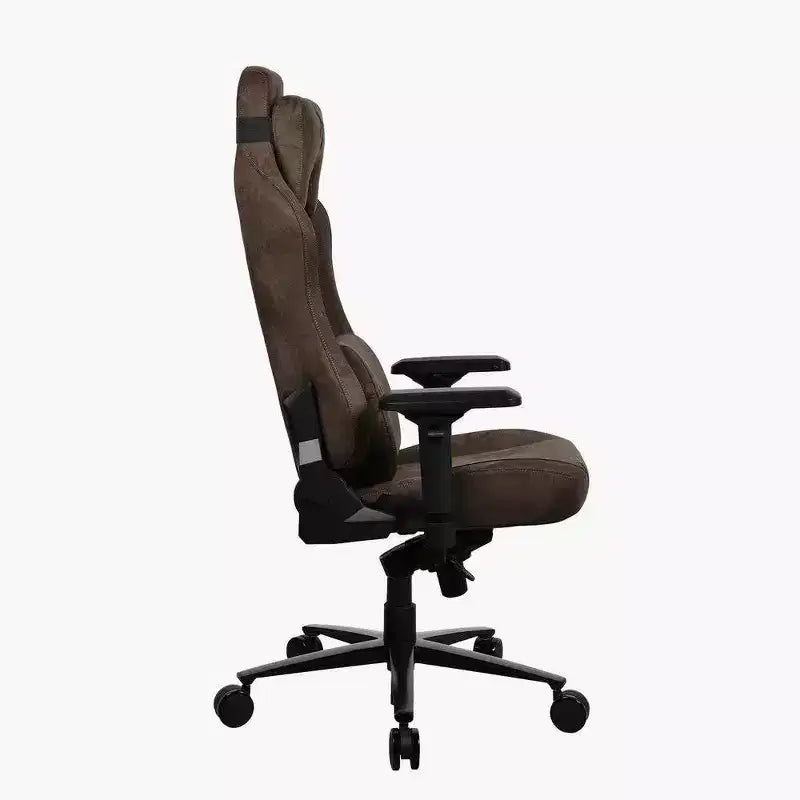 Silla de oficina y juegos Arozzi Vernazza Supersoft con soporte lumbar de espuma viscoelástica, marrón