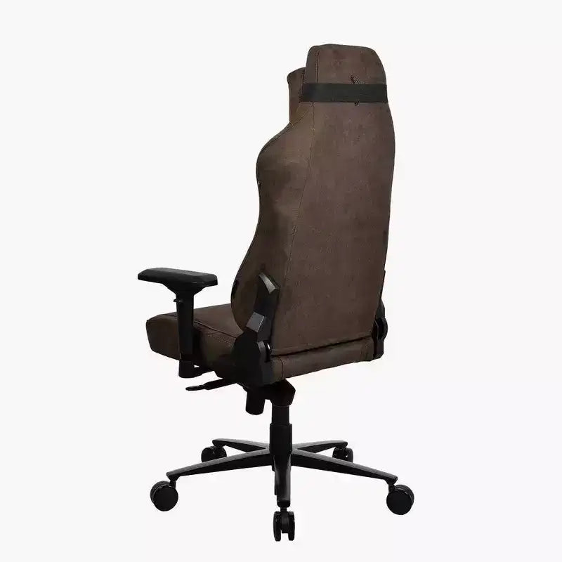 Silla de oficina y juegos Arozzi Vernazza Supersoft con soporte lumbar de espuma viscoelástica, marrón