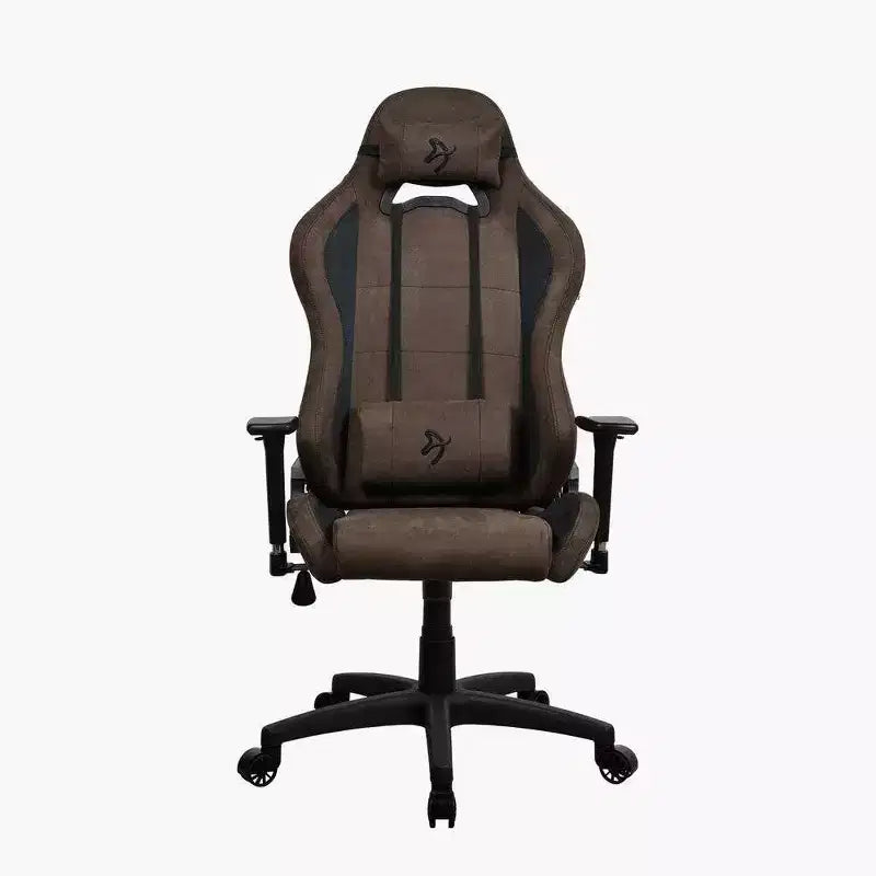 Silla de oficina y juego Arozzi Torretta Premium con tapicería supersuave, color marrón