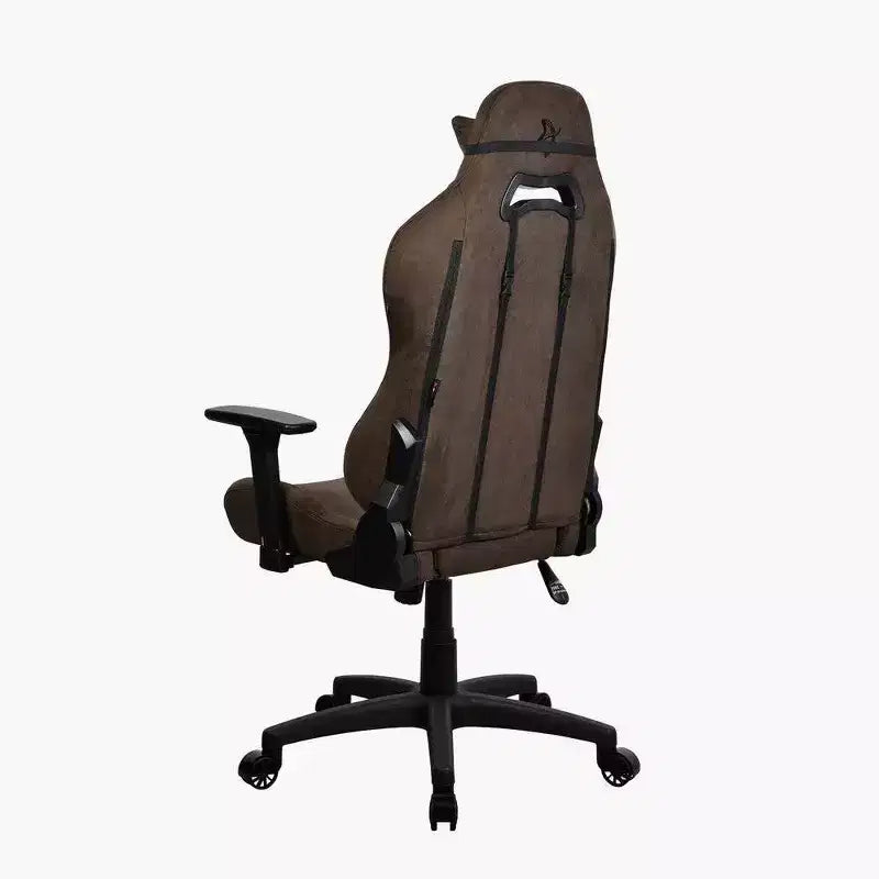 Silla de oficina y juego Arozzi Torretta Premium con tapicería supersuave, color marrón