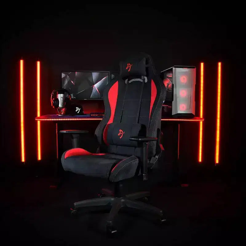 Arozzi Torretta Premium Silla de Oficina y Gaming Súper Suave con 2 Almohadas de Apoyo Roja