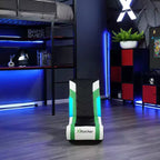 Sillón Gaming Reclinable X Rocker Horizon RGB LED Audio de Suelo Verde/Negro/Blanco
