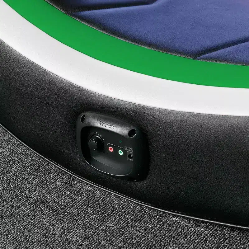 Sillón Gaming Reclinable X Rocker Horizon RGB LED Audio de Suelo Verde/Negro/Blanco