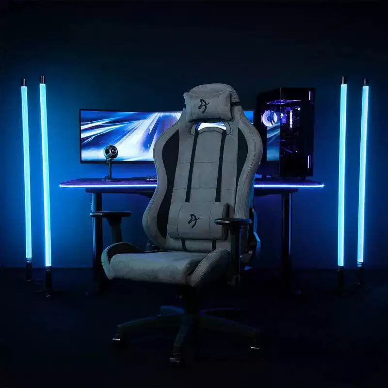 Silla de oficina y juegos Arozzi Torretta Supersoft con almohadas de soporte Antracita