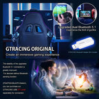 Silla de juego GTRACING con altavoces Bluetooth, silla de oficina de respaldo alto de PU, morado