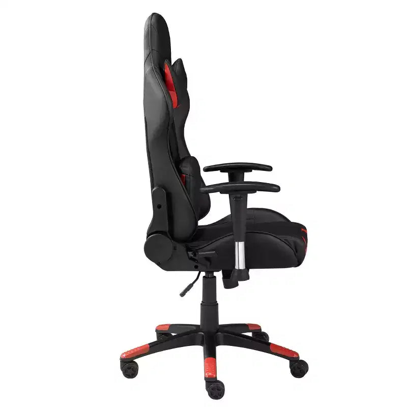 Silla para juegos Lucas Brassex de 52" negra/roja