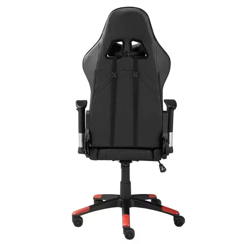 Silla para juegos Lucas Brassex de 52" negra/roja