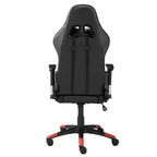 Silla para juegos Lucas Brassex de 52" negra/roja