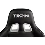 Ts-5100 Silla ergonómica de videojuegos con respaldo alto estilo de carreras - Techni Sport: giratoria, ajustable