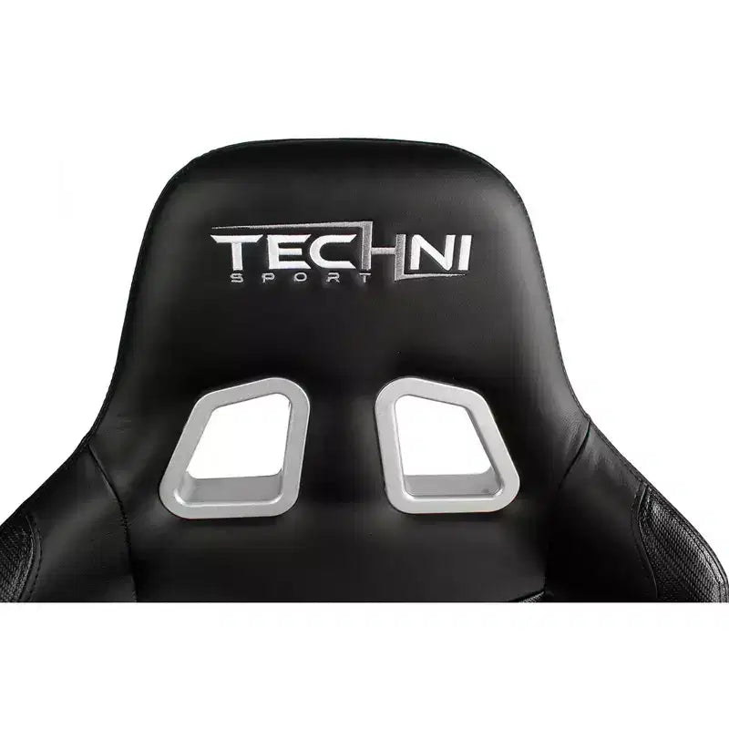 Ts-5100 Silla ergonómica de videojuegos con respaldo alto estilo de carreras - Techni Sport: giratoria, ajustable