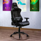 Ts-5100 Silla ergonómica de videojuegos con respaldo alto estilo de carreras - Techni Sport: giratoria, ajustable