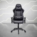 Ts-5100 Silla ergonómica de videojuegos con respaldo alto estilo de carreras - Techni Sport: giratoria, ajustable