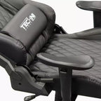 Ts-5100 Silla ergonómica de videojuegos con respaldo alto estilo de carreras - Techni Sport: giratoria, ajustable
