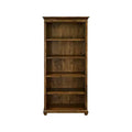 74" Porter Traditional Wood Bookcase With Doors Brown - Martin Furniture