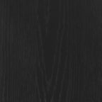 Mesa de Sofá Consola – 40" Estrecha, Chapa de Roble Negro Recuperado, 2 Niveles, Estilo Rústico