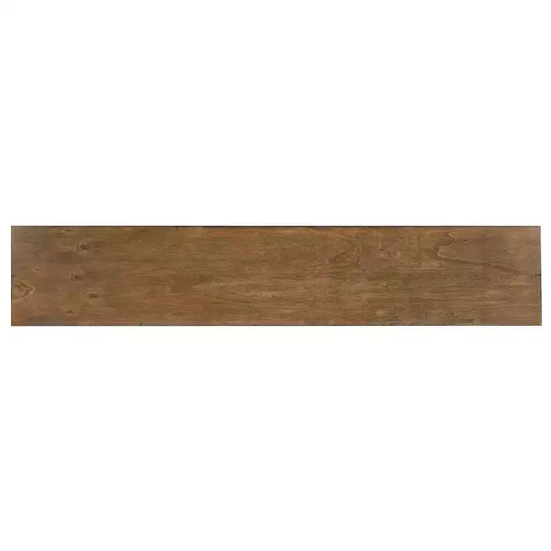 Mesa de Bar Sofá de Estilo Rústico – Consola Industrial Moderna, Nogal y Marco de Metal Negro