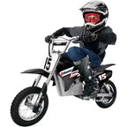 Razor MX400 Kid & Teen Dirt Rocket 24V Ride On High-Torque Electric Motocross Motorcycle Toy Dirt Bikes, velocidades de hasta 14 MPH, negro y verde, paquete de 2