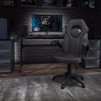 Flash Furniture X10 Silla de juego Silla de oficina de carreras ergonómica para computadora PC Silla giratoria ajustable con brazos abatibles