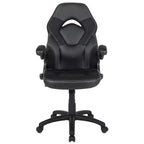 Flash Furniture X10 Silla de juego Silla de oficina de carreras ergonómica para computadora PC Silla giratoria ajustable con brazos abatibles