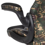 Flash Furniture X10 Silla de juego Silla de oficina de carreras ergonómica para computadora PC Silla giratoria ajustable con brazos abatibles