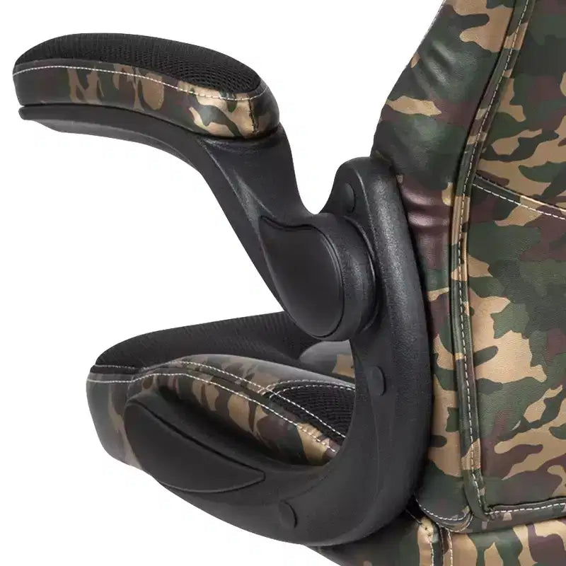 Flash Furniture X10 Silla de juego Silla de oficina de carreras ergonómica para computadora PC Silla giratoria ajustable con brazos abatibles