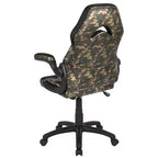 Flash Furniture X10 Silla de juego Silla de oficina de carreras ergonómica para computadora PC Silla giratoria ajustable con brazos abatibles