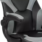 Flash Furniture X10 Silla de juego Silla de oficina de carreras ergonómica para computadora PC Silla giratoria ajustable con brazos abatibles