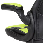 Flash Furniture X10 Silla de juego Silla de oficina de carreras ergonómica para computadora PC Silla giratoria ajustable con brazos abatibles