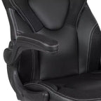 Flash Furniture X10 Silla de juego Silla de oficina de carreras ergonómica para computadora PC Silla giratoria ajustable con brazos abatibles