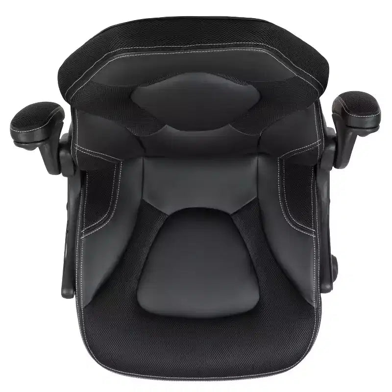 Flash Furniture X10 Silla de juego Silla de oficina de carreras ergonómica para computadora PC Silla giratoria ajustable con brazos abatibles