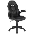 Flash Furniture X10 Silla de juego Silla de oficina de carreras ergonómica para computadora PC Silla giratoria ajustable con brazos abatibles