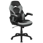 Flash Furniture X10 Silla de juego Silla de oficina de carreras ergonómica para computadora PC Silla giratoria ajustable con brazos abatibles