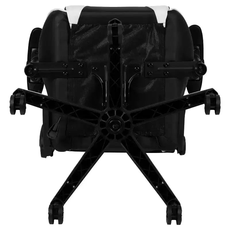 Silla de juego ergonómica Emma and Oliver Racing con respaldo reclinable en piel sintética roja