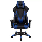 Silla de juego ergonómica Emma and Oliver Racing con respaldo reclinable en piel sintética roja