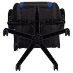Silla de juego ergonómica Emma and Oliver Racing con respaldo reclinable en piel sintética roja