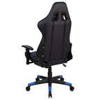 Silla de juego ergonómica Emma and Oliver Racing con respaldo reclinable en piel sintética roja
