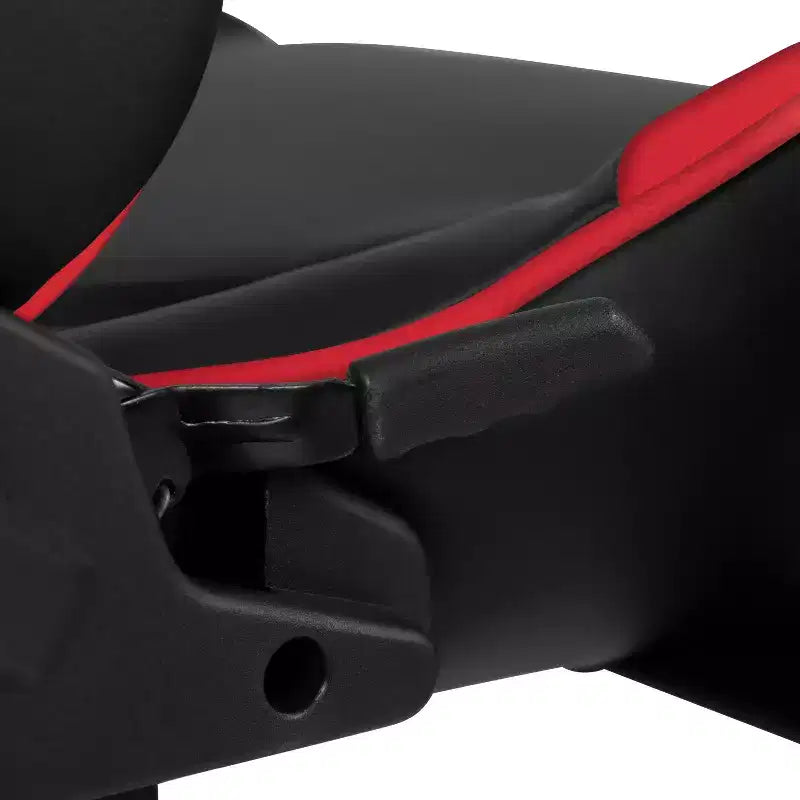 Silla de juego ergonómica Emma and Oliver Racing con respaldo reclinable en piel sintética roja