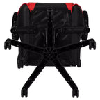 Silla de juego ergonómica Emma and Oliver Racing con respaldo reclinable en piel sintética roja