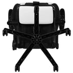 Sillón ergonómico de piel sintética roja reclinable con reposapiés para videojuegos Emma and Oliver Racing