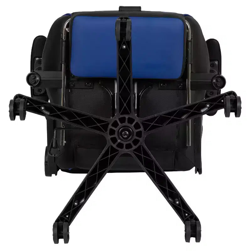 Sillón ergonómico de piel sintética roja reclinable con reposapiés para videojuegos Emma and Oliver Racing