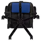 Sillón ergonómico de piel sintética roja reclinable con reposapiés para videojuegos Emma and Oliver Racing