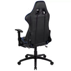 Sillón ergonómico de piel sintética roja reclinable con reposapiés para videojuegos Emma and Oliver Racing