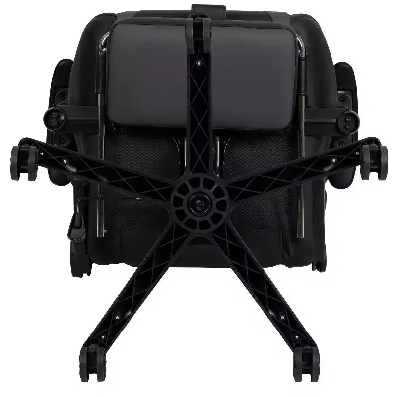 Sillón ergonómico de piel sintética roja reclinable con reposapiés para videojuegos Emma and Oliver Racing