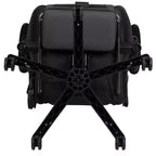Sillón ergonómico de piel sintética roja reclinable con reposapiés para videojuegos Emma and Oliver Racing