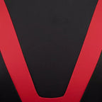 Sillón ergonómico de piel sintética roja reclinable con reposapiés para videojuegos Emma and Oliver Racing