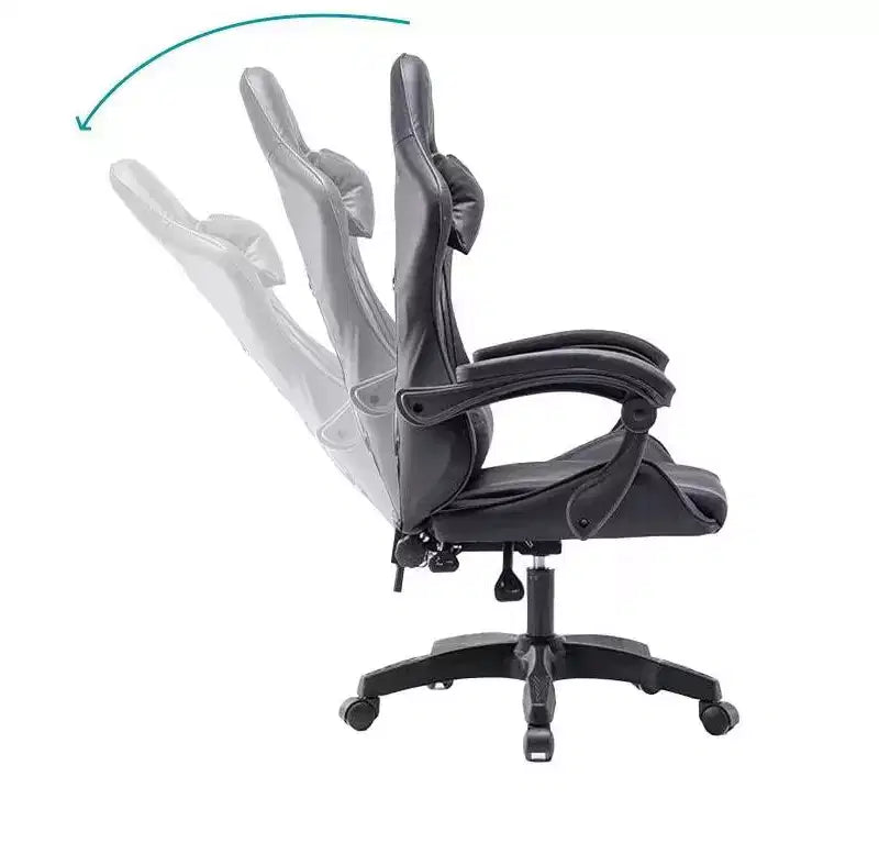 Sillón Ergonómico para Videojuegos MPM con Altura Ajustable, Reposacabezas y Soporte Lumbar, Capacidad de Peso de 113 kg, para Trabajar, Estudiar y Jugar