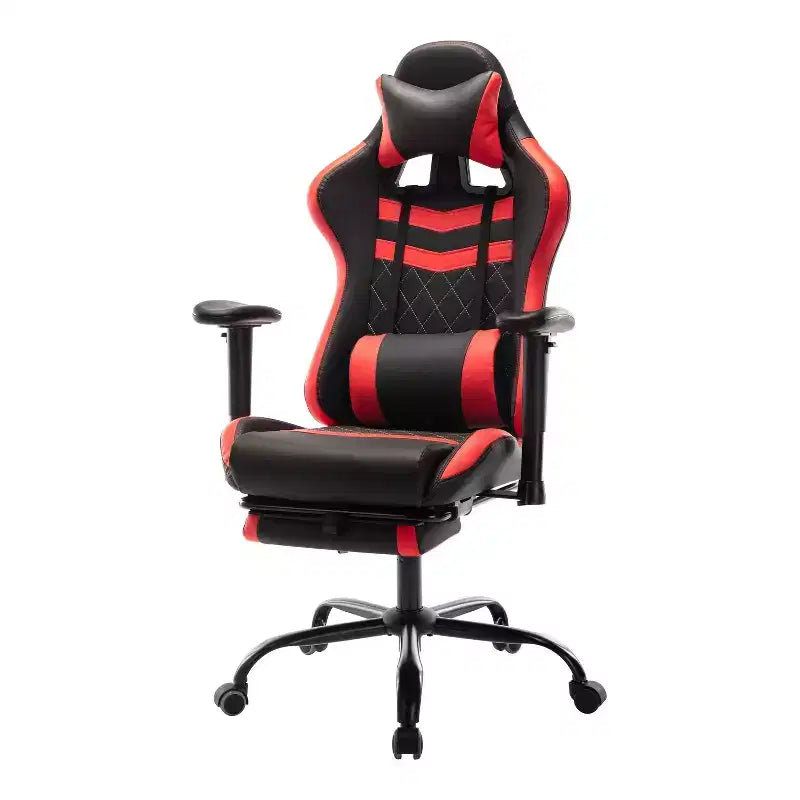 Sillón Gaming 24/7 Shop At Home Finn Racing con Almohada Ajustable y Soporte para Piernas